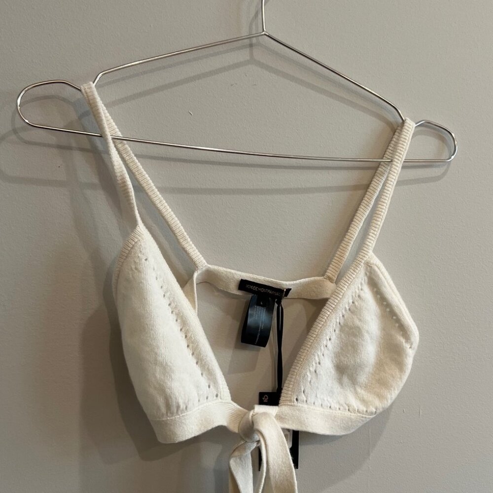 KiKi De Montparnasse Cashmere Wrap Top Bra - M/L